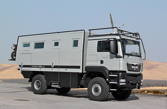 Geländegängige Expeditionsmobile, wie der Atacama 5900 des Herstellers Action Mobil, werden beim Caravan Salon gezeigt. (Foto: Messe Düsseldorf)